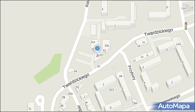 Bydgoszcz, Twardzickiego Józefa, 29, mapa Bydgoszczy