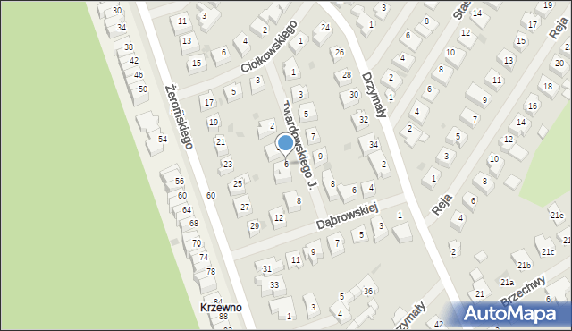 Goleniów, Twardowskiego Jana, ks., 6, mapa Goleniów