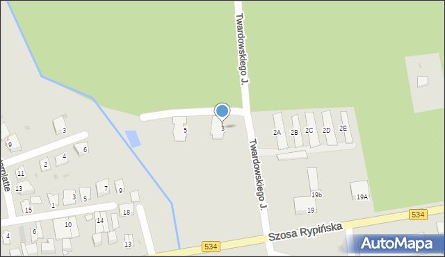 Golub-Dobrzyń, Twardowskiego Jana, ks., 3, mapa Golub-Dobrzyń