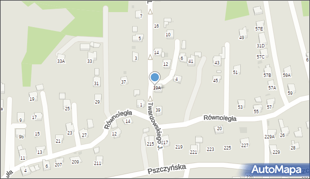 Jastrzębie-Zdrój, Twardowskiego Jana, ks., 2, mapa Jastrzębie-Zdrój