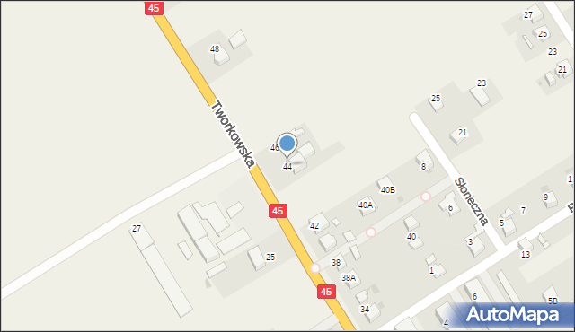 Krzyżanowice, Tworkowska, 44, mapa Krzyżanowice