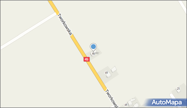 Krzyżanowice, Tworkowska, 50, mapa Krzyżanowice
