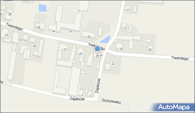 Marzenin, Twardego Marcina, ks., 23, mapa Marzenin