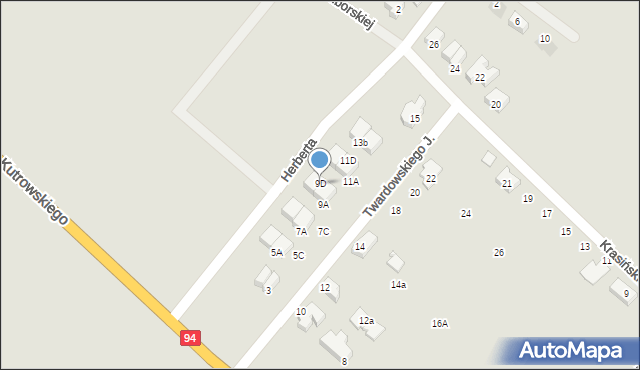 Oława, Twardowskiego Jana, ks., 9D, mapa Oława