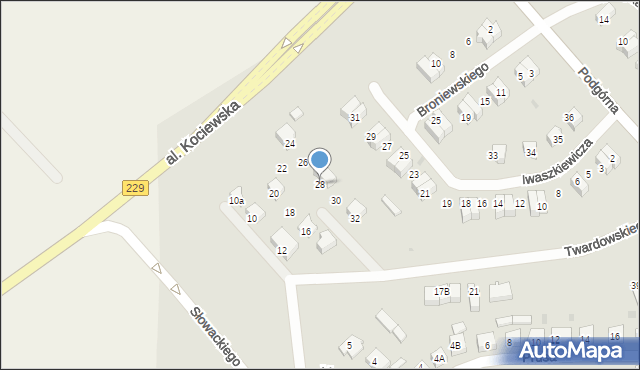 Pelplin, Twardowskiego Jana, ks., 28, mapa Pelplin