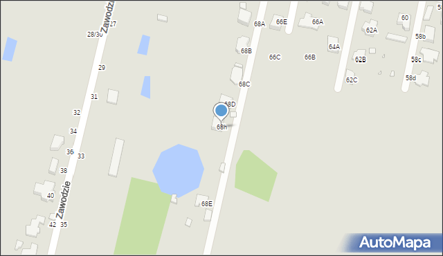 Piotrków Trybunalski, Twardosławicka, 68h, mapa Piotrków Trybunalski