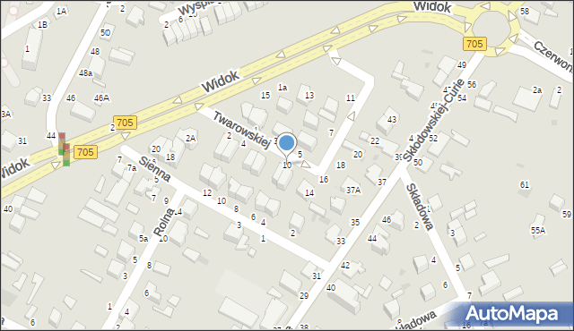 Skierniewice, Twarowskiej Janiny, 10, mapa Skierniewic