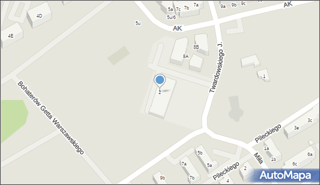 Stargard, Twardowskiego Jana, ks., 2, mapa Stargard