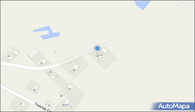 Twarda Góra, Twarda Góra, 40, mapa Twarda Góra