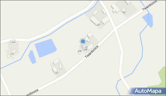 Twardocice, Twardocice, 108a, mapa Twardocice