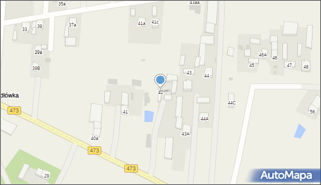 Twardosławice, Twardosławice, 42, mapa Twardosławice