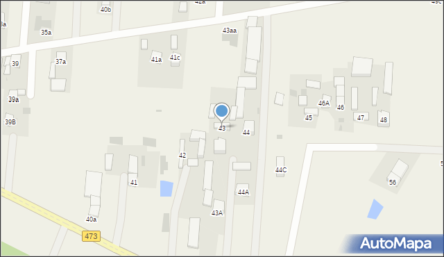 Twardosławice, Twardosławice, 43, mapa Twardosławice