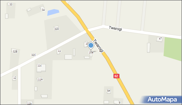 Twarogi, Twarogi, 10a, mapa Twarogi