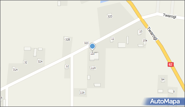 Twarogi, Twarogi, 11c, mapa Twarogi