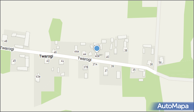Twarogi, Twarogi, 42a, mapa Twarogi