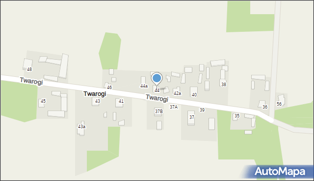 Twarogi, Twarogi, 44, mapa Twarogi