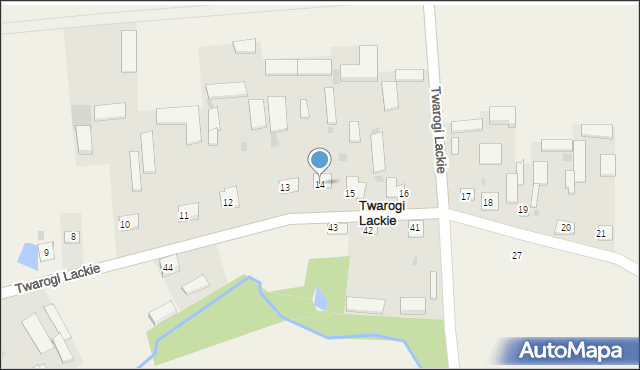 Twarogi Lackie, Twarogi Lackie, 14, mapa Twarogi Lackie