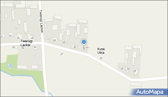 Twarogi Lackie, Twarogi Lackie, 21, mapa Twarogi Lackie