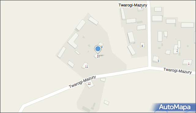 Twarogi-Mazury, Twarogi-Mazury, 10, mapa Twarogi-Mazury