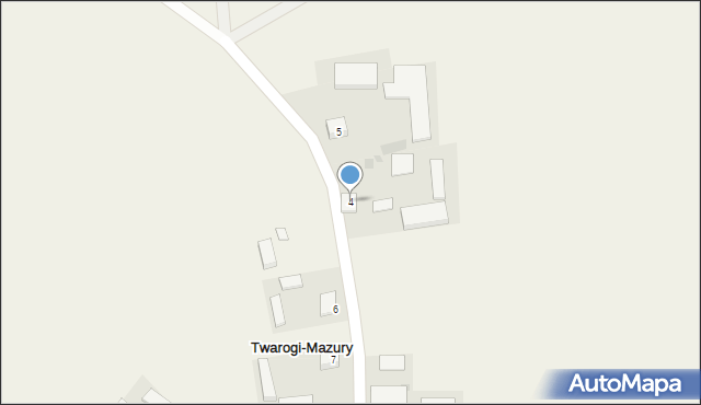 Twarogi-Mazury, Twarogi-Mazury, 4, mapa Twarogi-Mazury