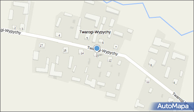 Twarogi-Wypychy, Twarogi-Wypychy, 13, mapa Twarogi-Wypychy