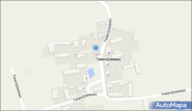 Twierdzielewo, Twierdzielewo, 5, mapa Twierdzielewo
