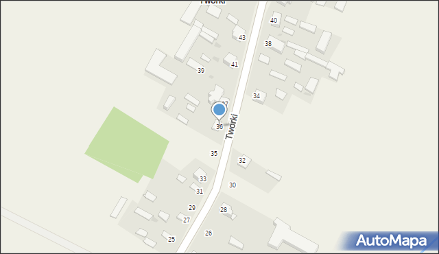 Tworki, Tworki, 36, mapa Tworki