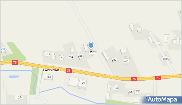 Tworkowa, Tworkowa, 35, mapa Tworkowa