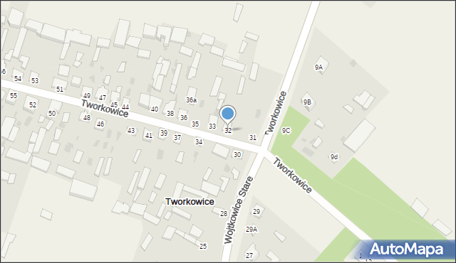 Tworkowice, Tworkowice, 32, mapa Tworkowice