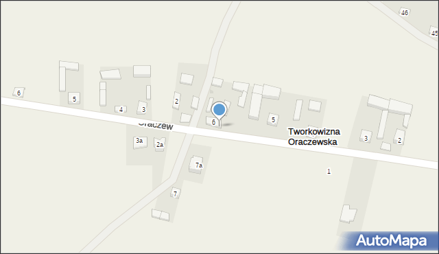 Tworkowizna Oraczewska, Tworkowizna Oraczewska, 6a, mapa Tworkowizna Oraczewska