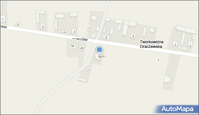 Tworkowizna Oraczewska, Tworkowizna Oraczewska, 7a, mapa Tworkowizna Oraczewska