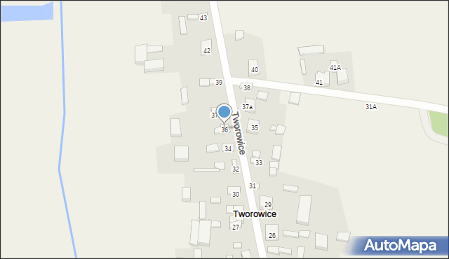 Tworowice, Tworowice, 36, mapa Tworowice