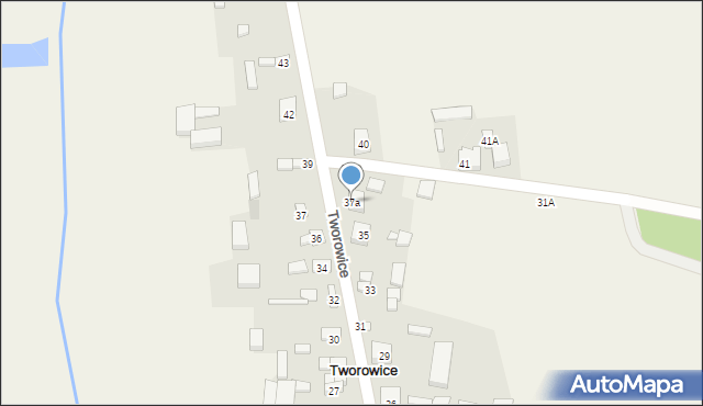 Tworowice, Tworowice, 37a, mapa Tworowice