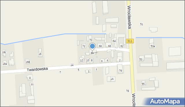 Zamysłowo, Twardowska, 8A, mapa Zamysłowo