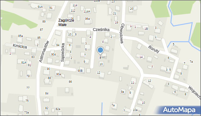 Żarki, Twardowskiego, 8, mapa Żarki