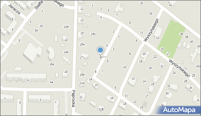 Zduńska Wola, Twardowskiego Jana, ks., 6, mapa Zduńska Wola