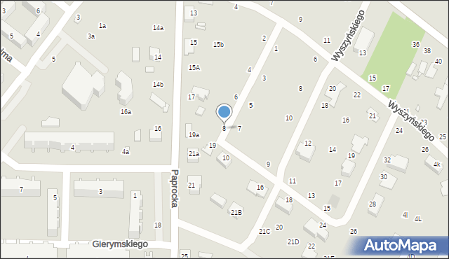 Zduńska Wola, Twardowskiego Jana, ks., 8, mapa Zduńska Wola