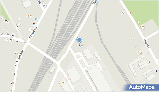 Zgierz, Twarda, 5, mapa Zgierz