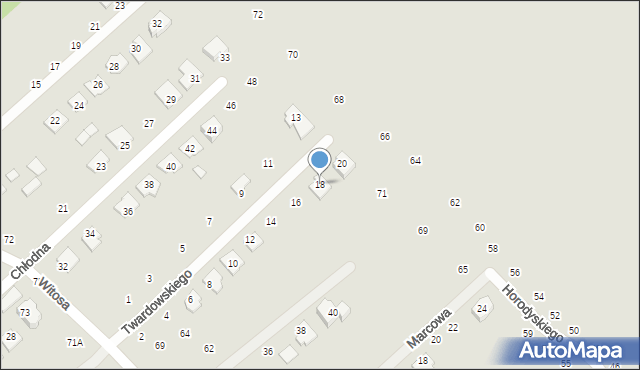 Żyrardów, Twardowskiego Macieja, 18, mapa Żyrardów