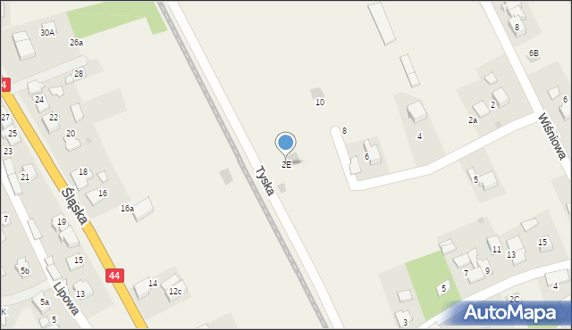 Babice, Tyska, 2E, mapa Babice