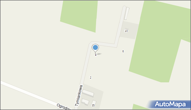 Białuń, Tymiankowa, 4, mapa Białuń