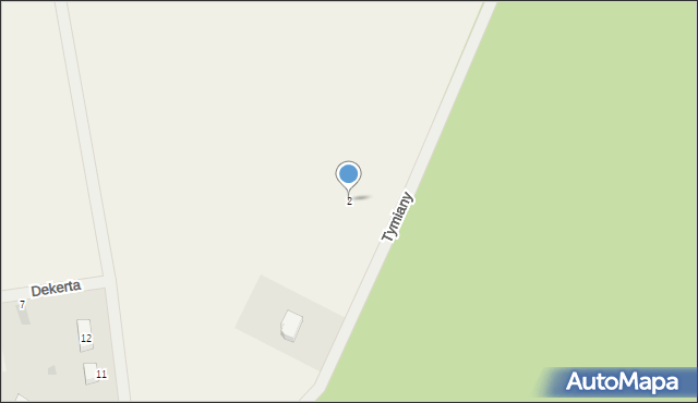 Bledzew, Tymiany, 2, mapa Bledzew