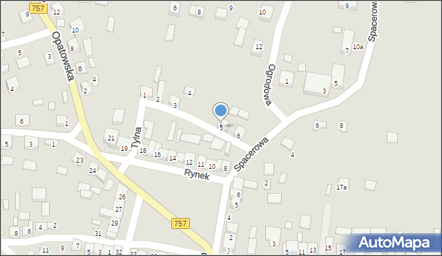 Bogoria, Tylna, 5, mapa Bogoria