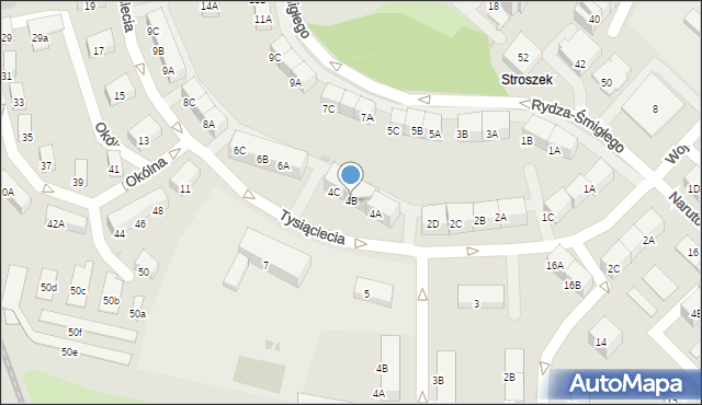 Bytom, Tysiąclecia, 4B, mapa Bytomia