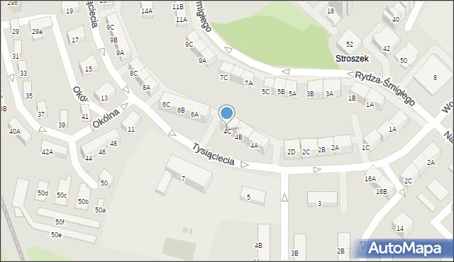 Bytom, Tysiąclecia, 4C, mapa Bytomia