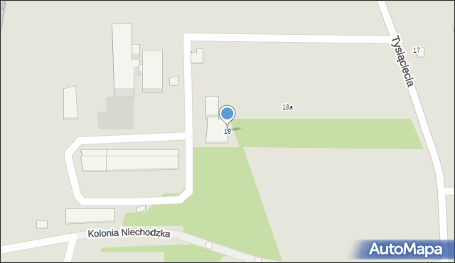 Ciechanów, Tysiąclecia, 18, mapa Ciechanów