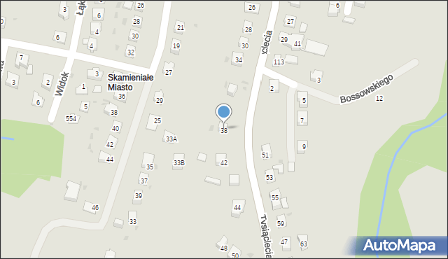 Ciężkowice, Tysiąclecia, 40, mapa Ciężkowice