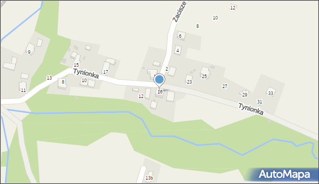 Cisiec, Tynionka, 16, mapa Cisiec