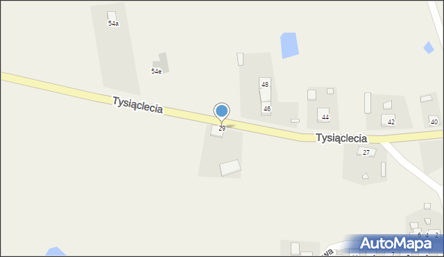 Czarne Dolne, Tysiąclecia, 29, mapa Czarne Dolne