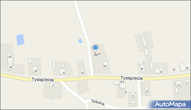 Czarne Dolne, Tysiąclecia, 38a, mapa Czarne Dolne